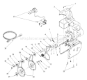 Page B Diagram and Parts List for 31AE753F401 1999 Yard Man Snow Blower